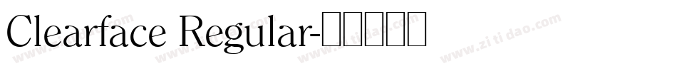 Clearface Regular字体转换